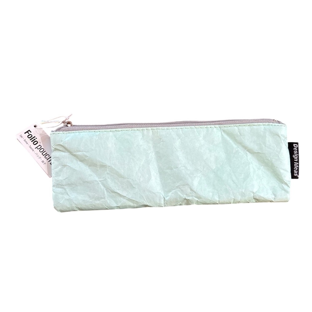Design Ideas Folio Pouch Green Pencil Case Travel‎ Bag Organizer Recycled Paper